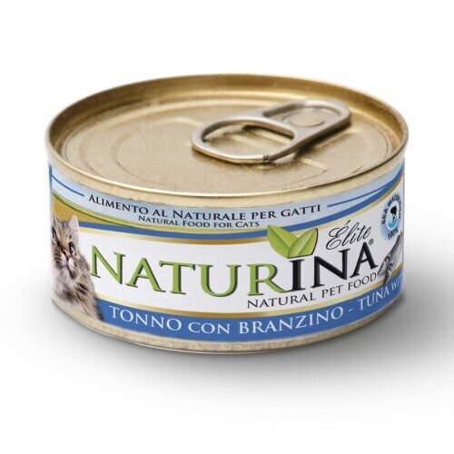 NATURINA ELITE - konservi kaķiem tuncis ar jūras asari 70 g